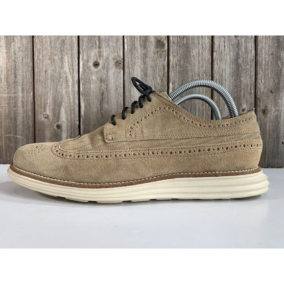 Cole Haan Grand OS Zerogrand Brown Oxford Wingtip Shoes Men's Size 8.5 C27431 - Picture 4 of 9